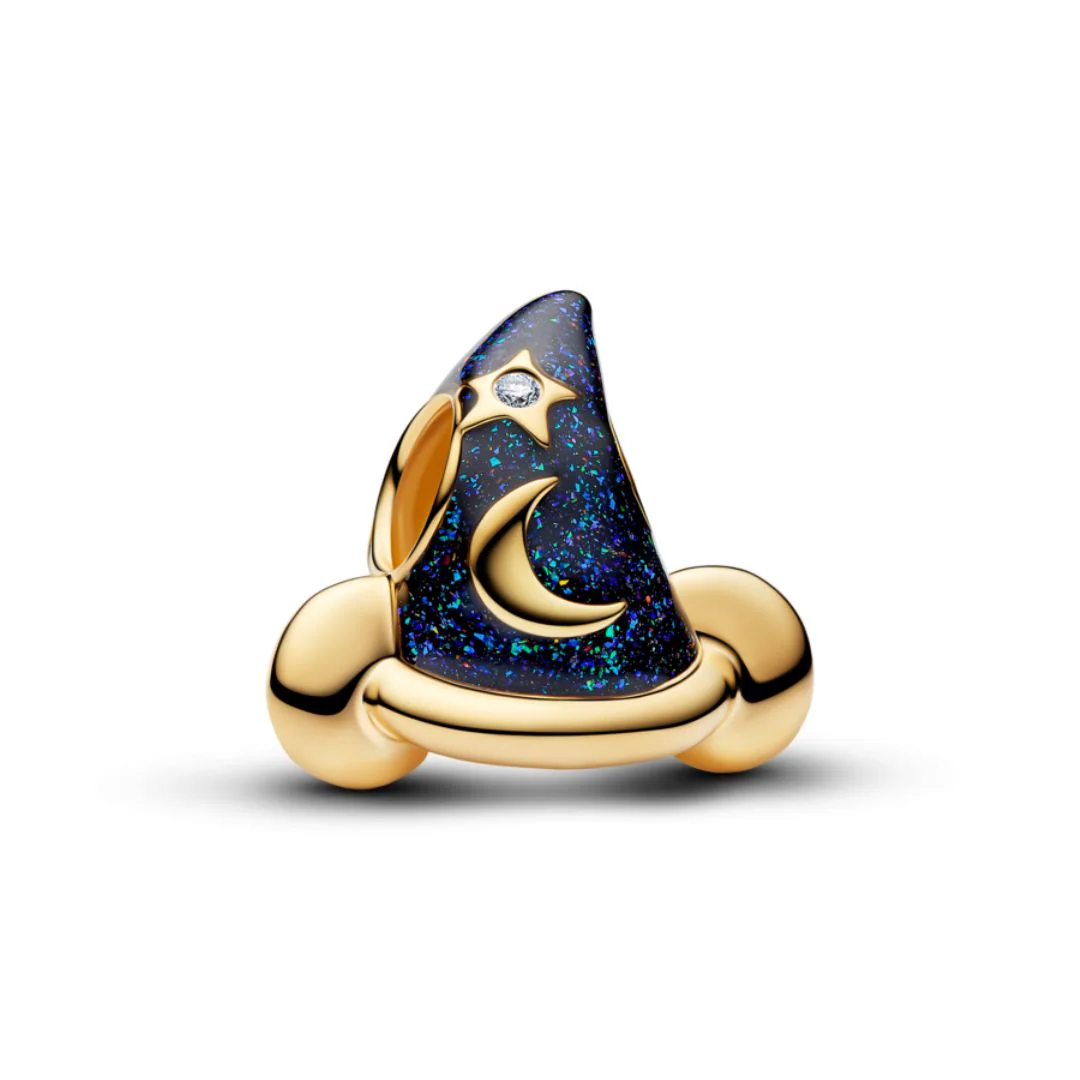 Pandora Moments Disney Mickey Mouse Sorcerer's Hat hela, keltakullattu, 764207C01