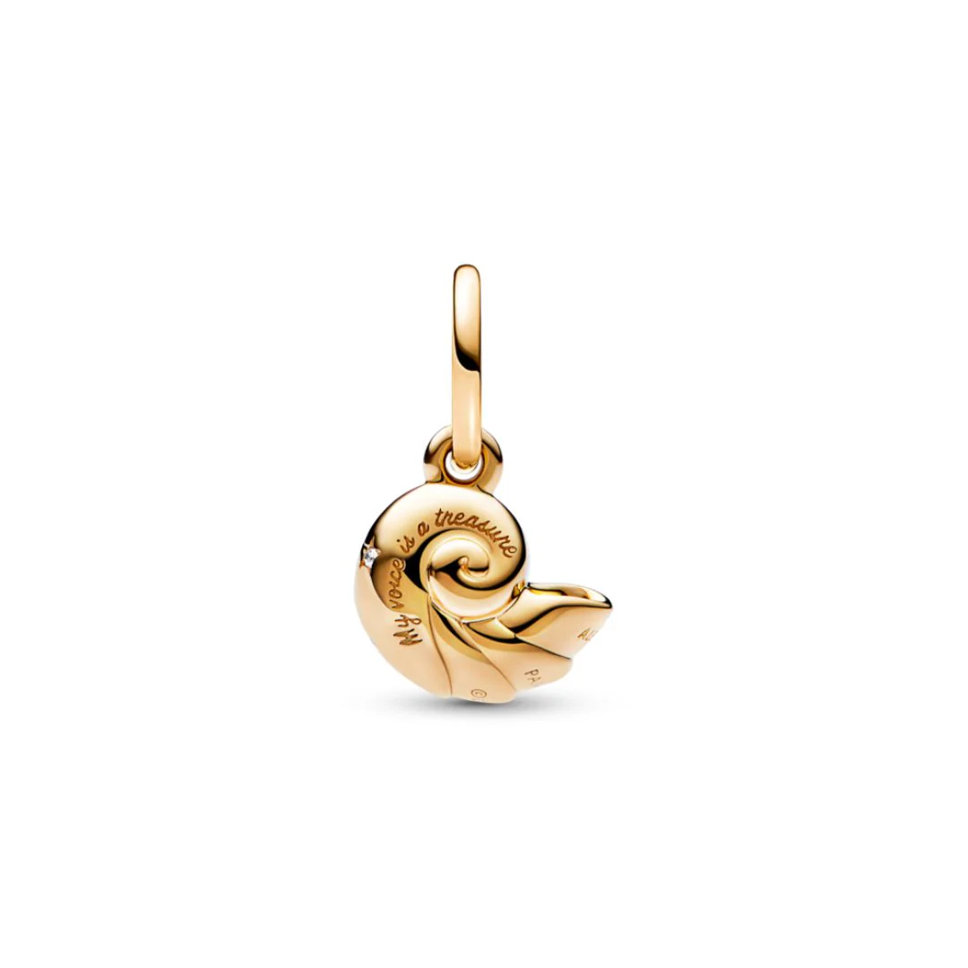 Pandora Moments Disney The Little Mermaid Enchanted Shell hela, keltakullattu, 762685C01 - Image 2