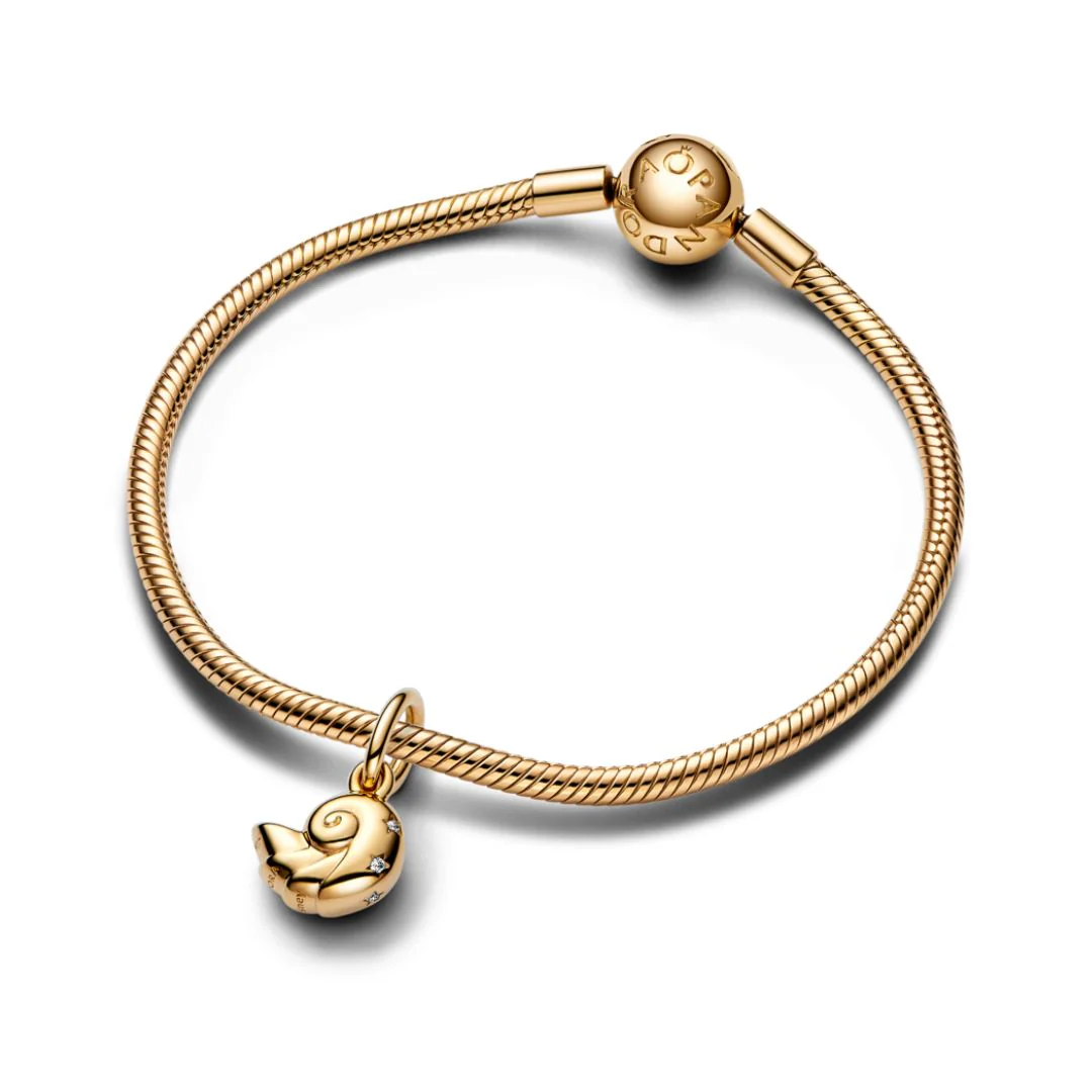 Pandora Moments Disney The Little Mermaid Enchanted Shell hela, keltakullattu, 762685C01 - Image 3
