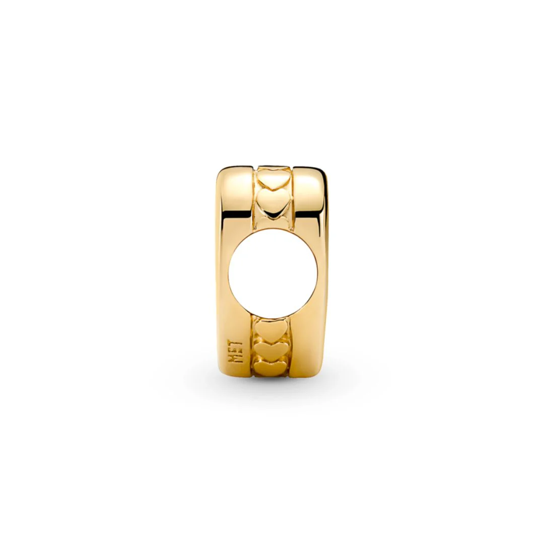 Pandora Moments Engravable Heart hela, keltakullattu, 762015C00 - Image 4