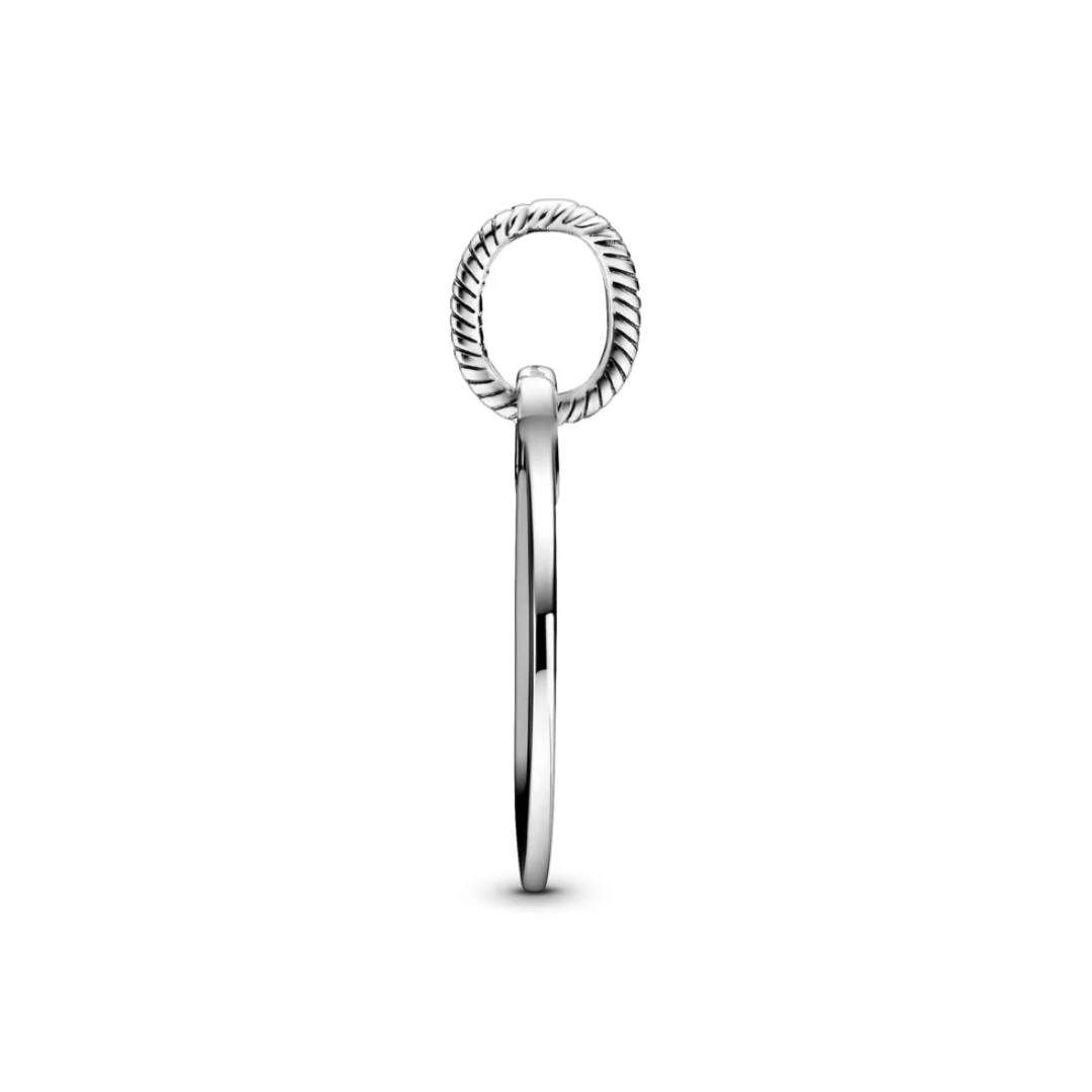 Pandora Moments Engravable Round Tag riipus, hopea, 398610C00 - Image 3