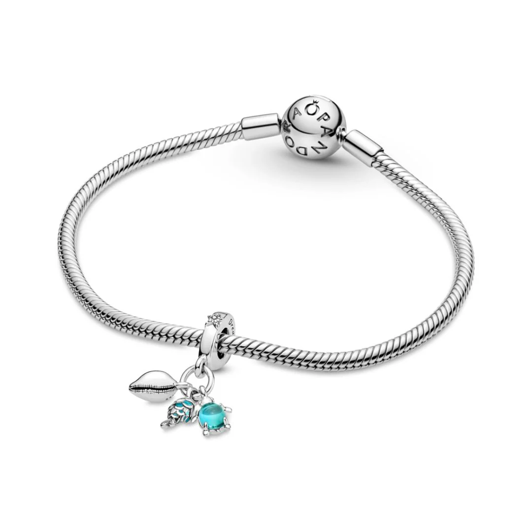 Pandora Moments Fish, Sea Turtle & Conch Triple hela, hopea, 791697C01 - Image 3