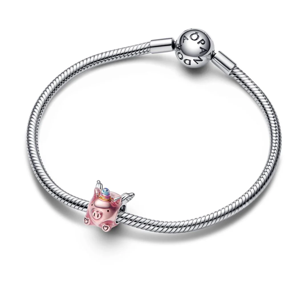 Pandora Moments Flying Unicorn Pig hela, hopea, 792573C01 - Image 3