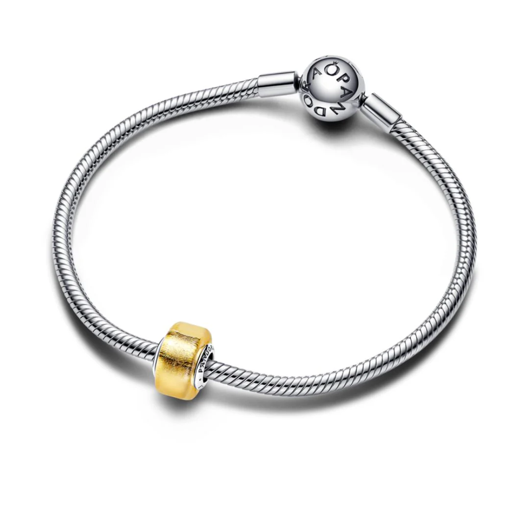Pandora Moments Golden Mini Murano Glass hela hopea 793353C00 - Image 3