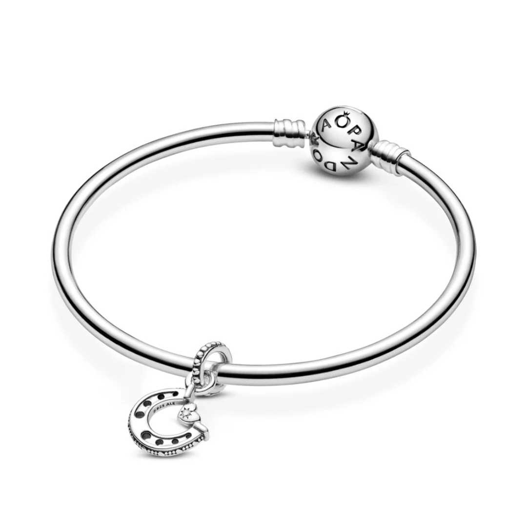 Pandora Moments Good Luck Horseshoe hela, hopea, 799157C01 - Image 2
