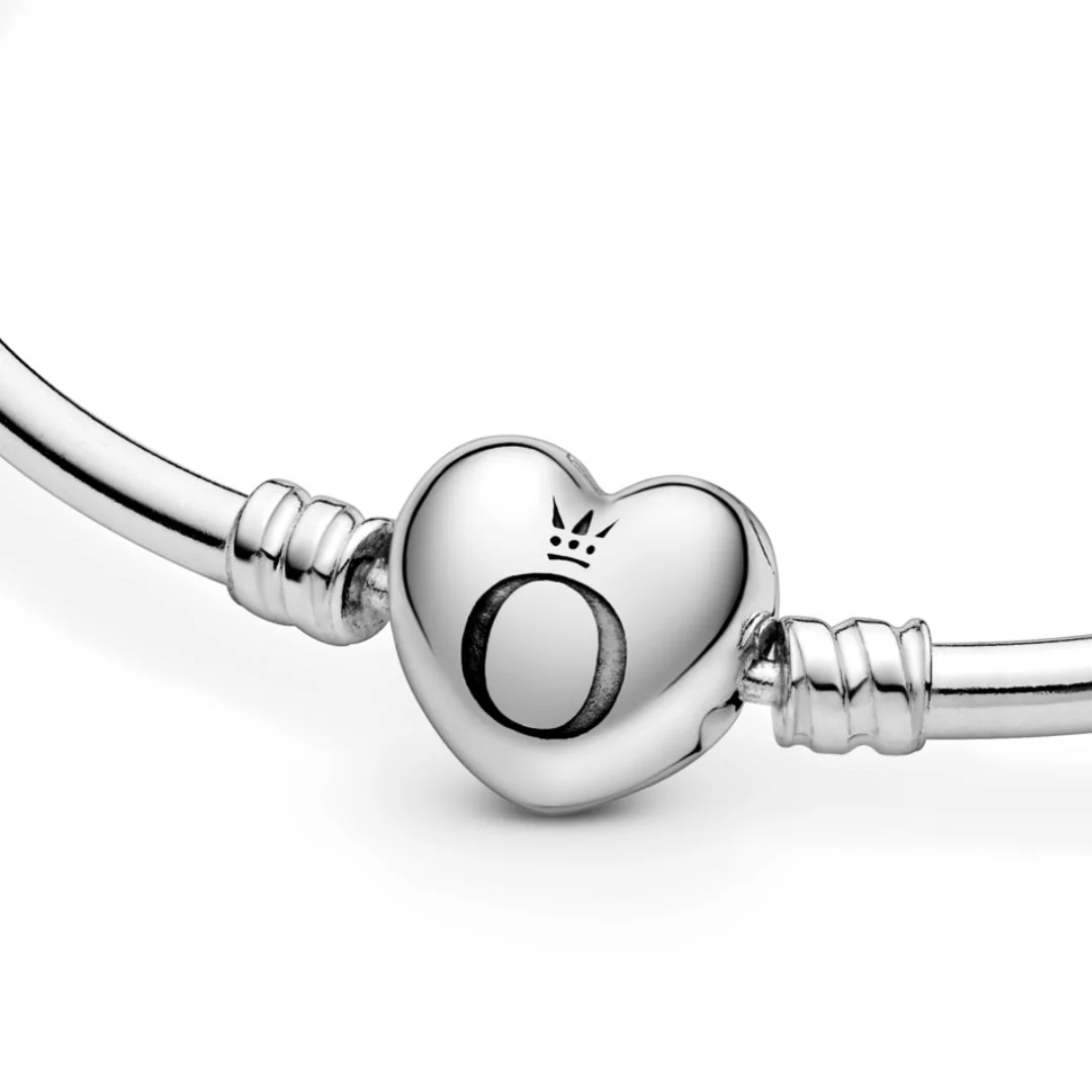 Pandora Moments Heart Clasp rannerengas, hopea, 596268 - Image 2