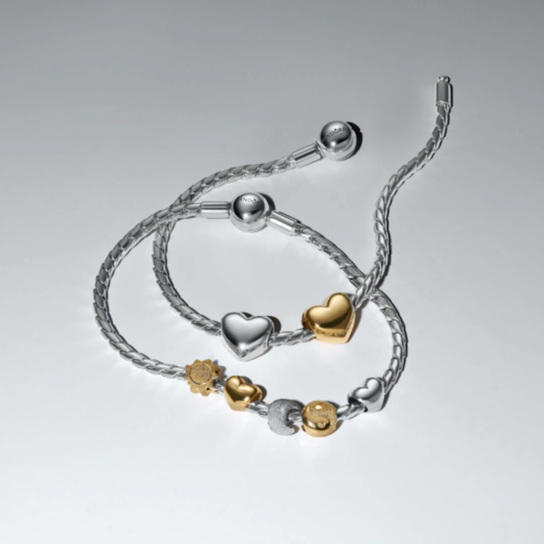 Pandora Moments Heart mini hela, keltakullattu, 763998C00 - Image 5