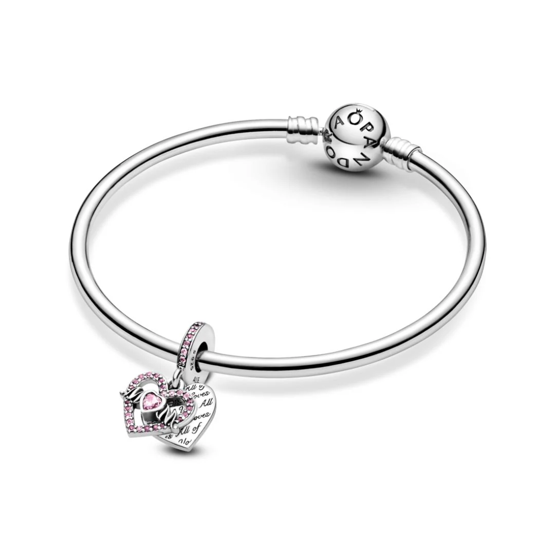 Pandora Moments Heart & Mom hela, hopea, 799402C01 - Image 4