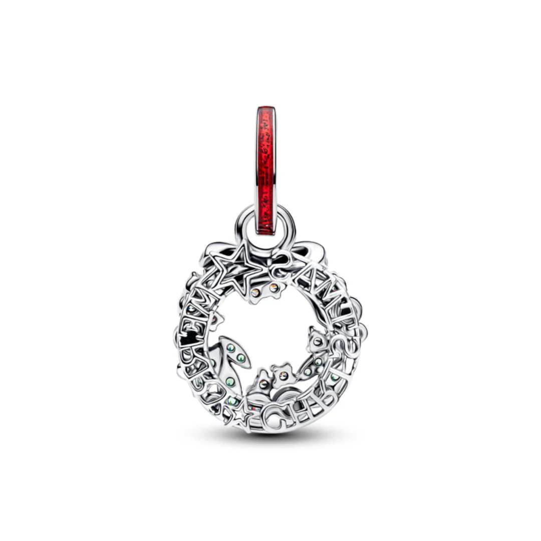 Pandora Moments Holiday Wreath Double hela, hopea, 794238C01