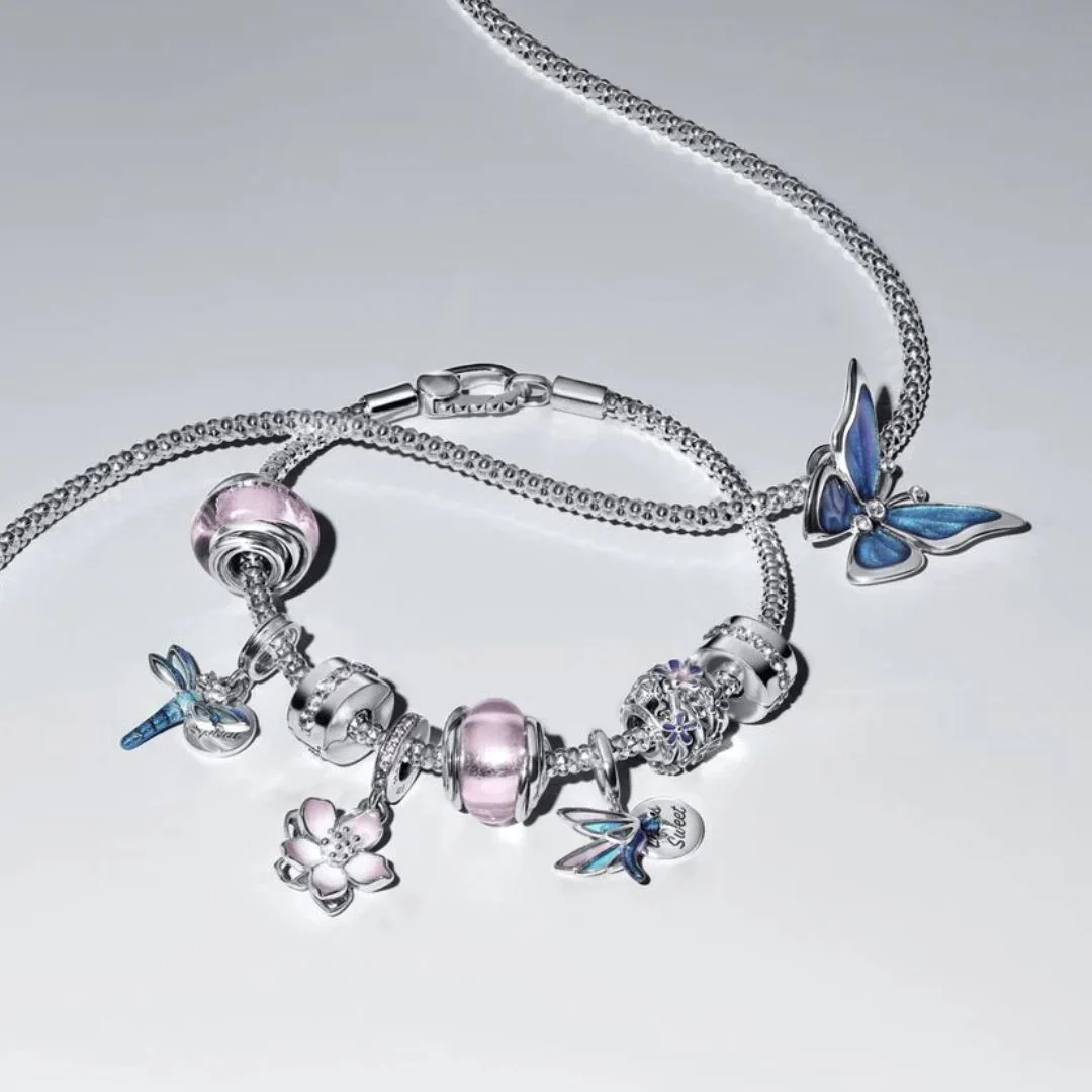 Pandora Moments Hummingbird Double hela, hopea, 793746C01 - Image 6