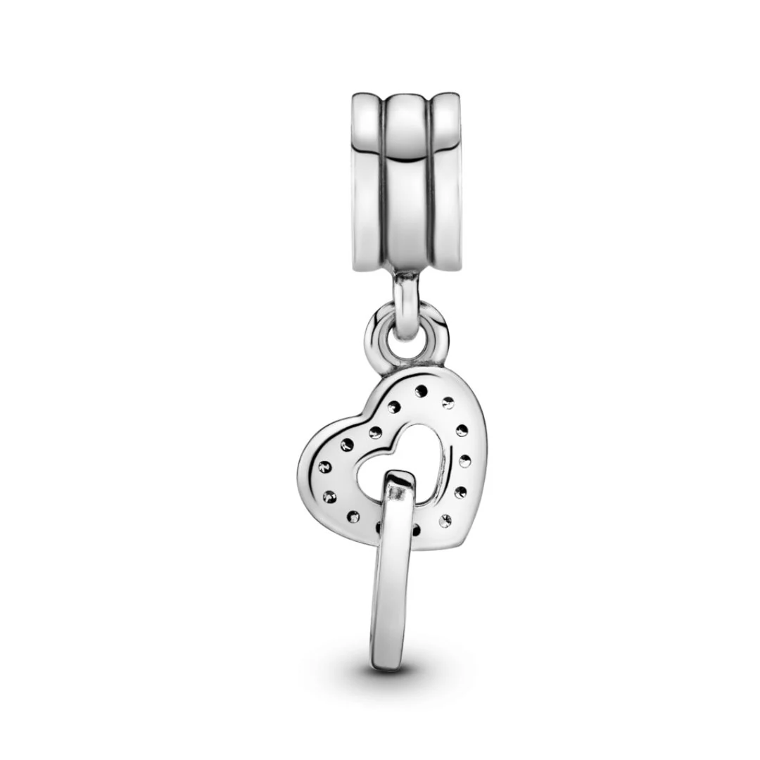 Pandora Moments Interlocking Hearts hela, hopea, 791242CZ - Image 2