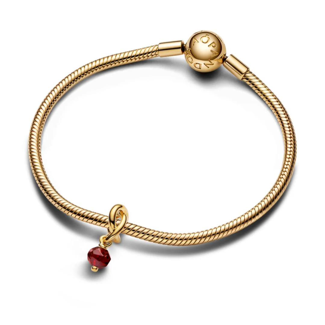 Pandora Moments January Red Eternity Circle hela, keltakullattu, 763462C01 - Image 2