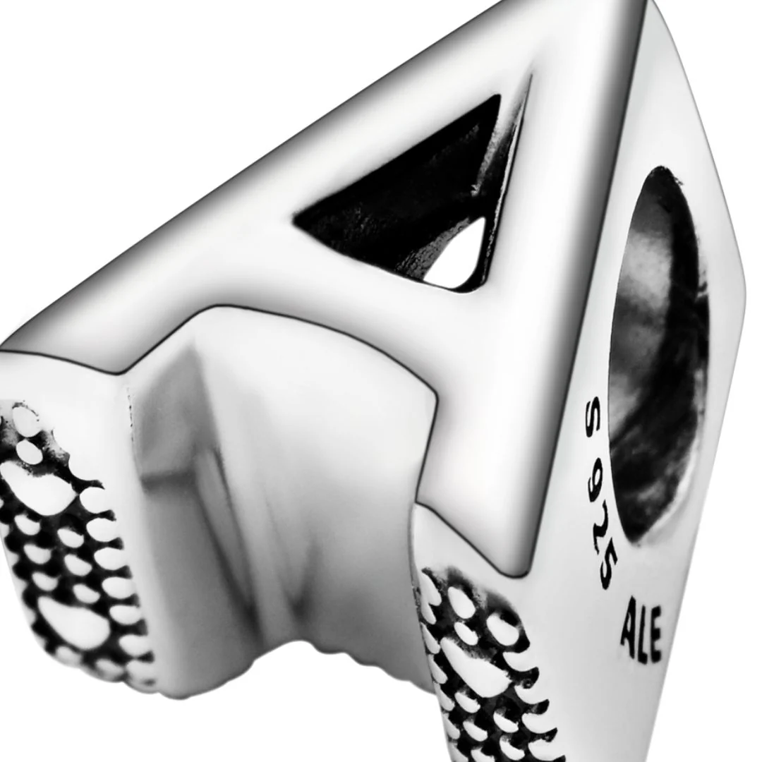 Pandora Moments Letter kirjainhelat A-Z, hopeaa - Image 8