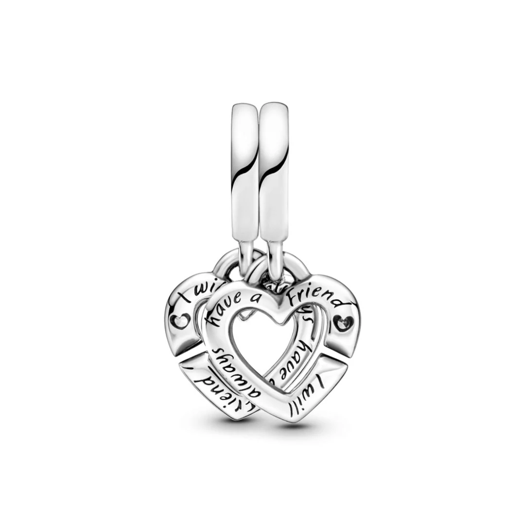 Pandora Moments Linked Sister Hearts Split hela, hopea, 799538C01 - Image 5