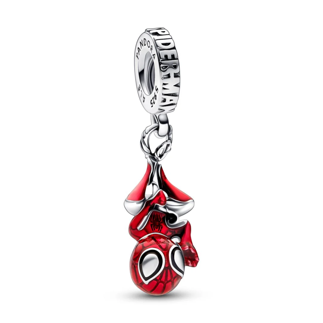 Pandora Moments Marvel Hanging Spider-Man hela, hopea, 792323C01