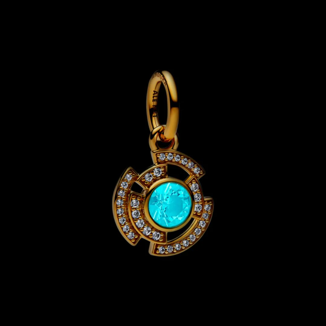 Pandora Moments Marvel Iron Man Arc Reactor hela, keltakullattu, 764216C01 - Image 3