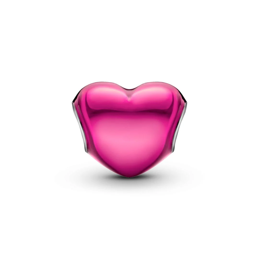 Pandora Moments Metallic Pink Heart hela, hopea, 793337C03 - Image 6