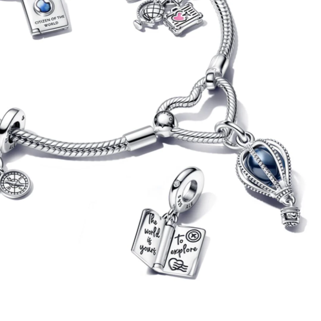Pandora Moments Openable Passport hela, hopea, 792680C01 - Image 4