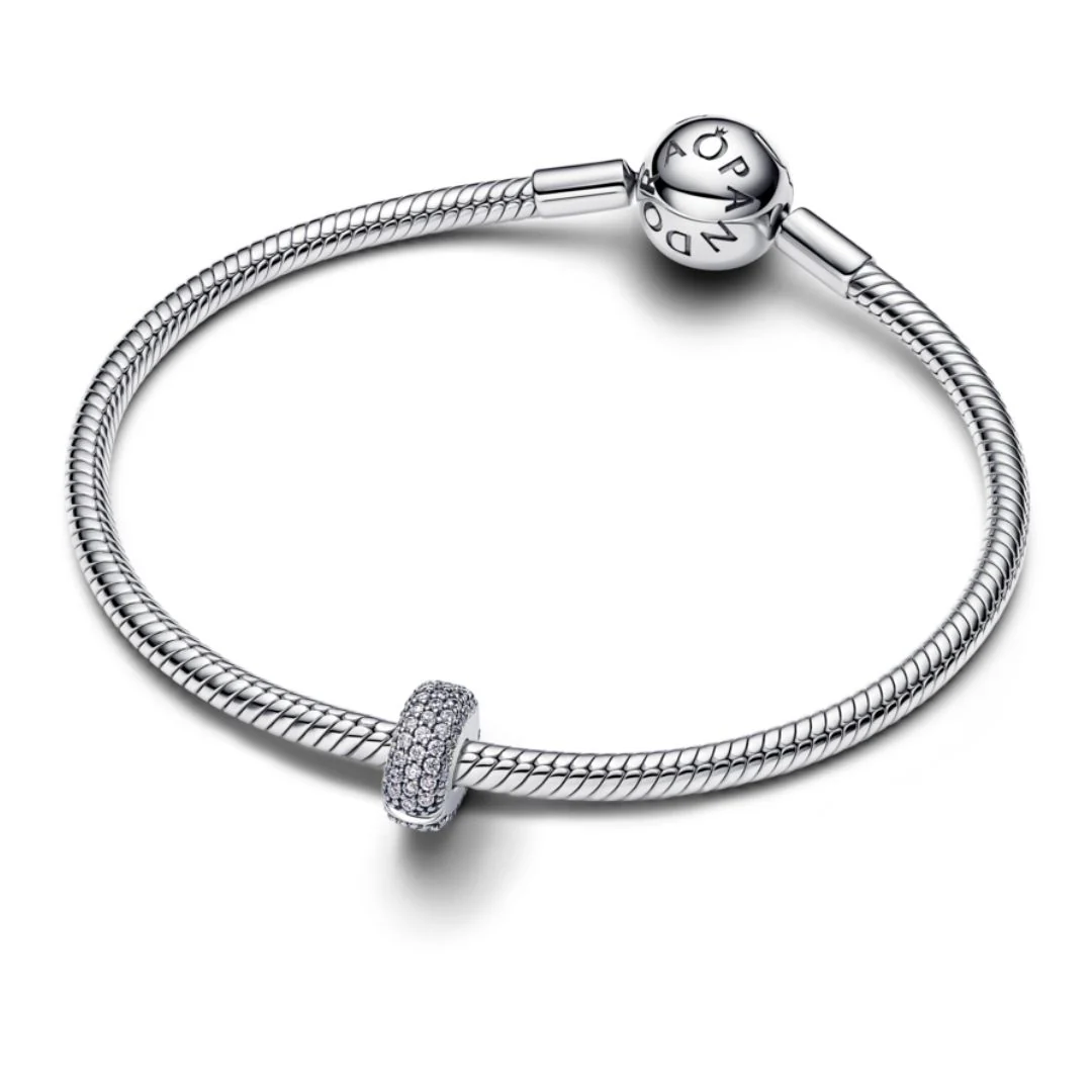 Pandora Moments Pavé lukkopala, hopea, 794032C01 - Image 3
