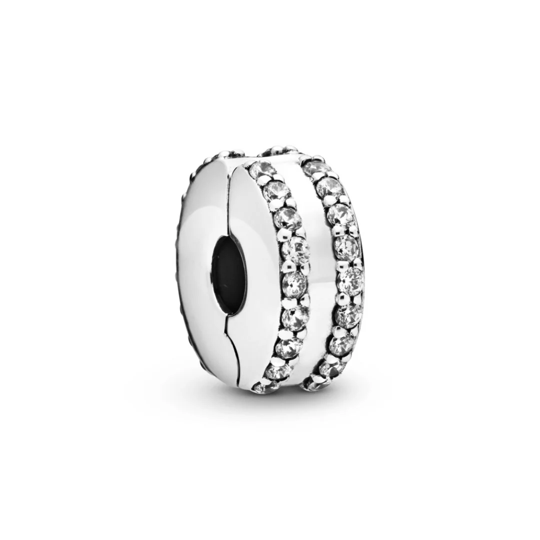 Pandora Moments Pave lukkopala, hopea, 798422C01