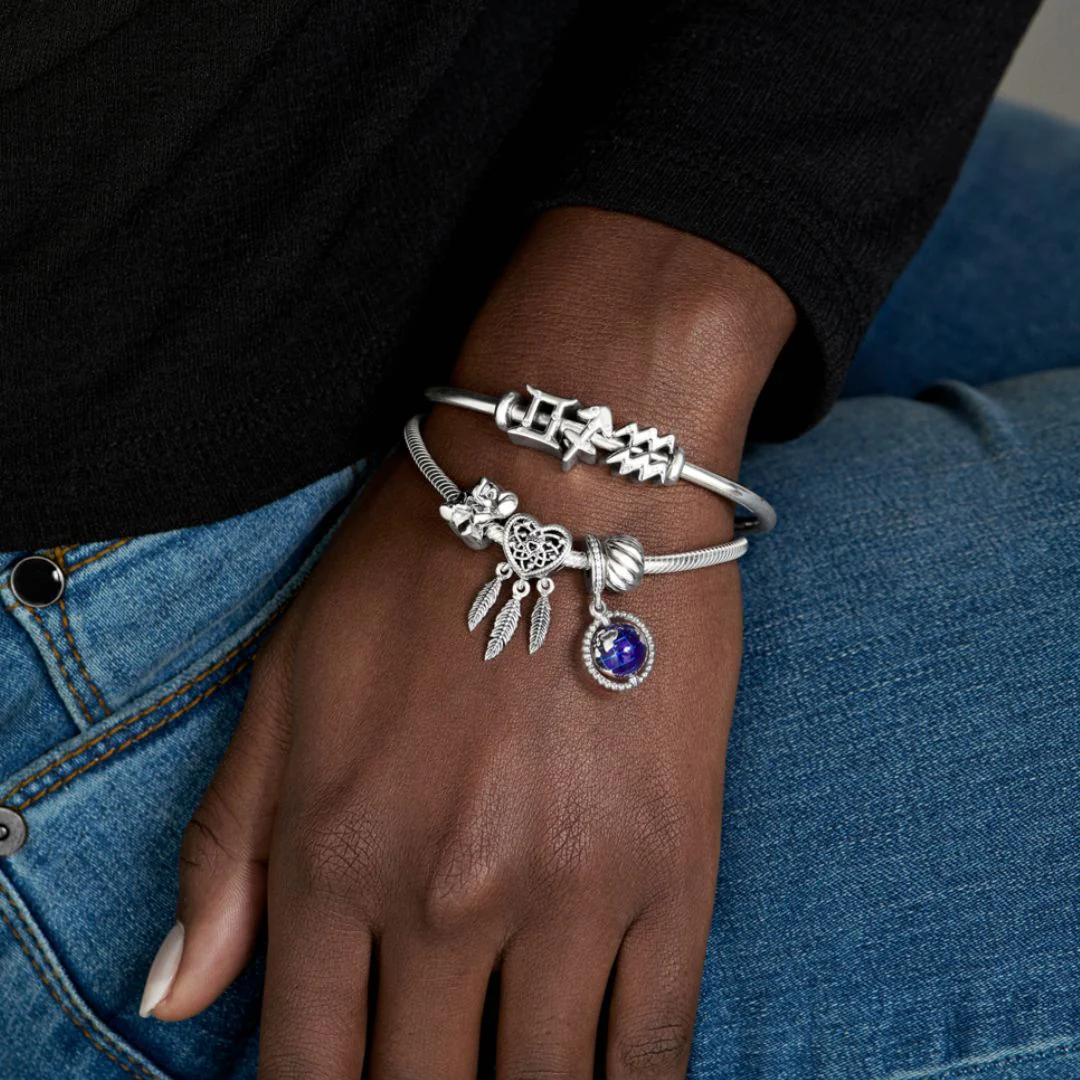 Pandora Moments Polished Feathered Clip lukkopala, hopea, 791752 - Image 5