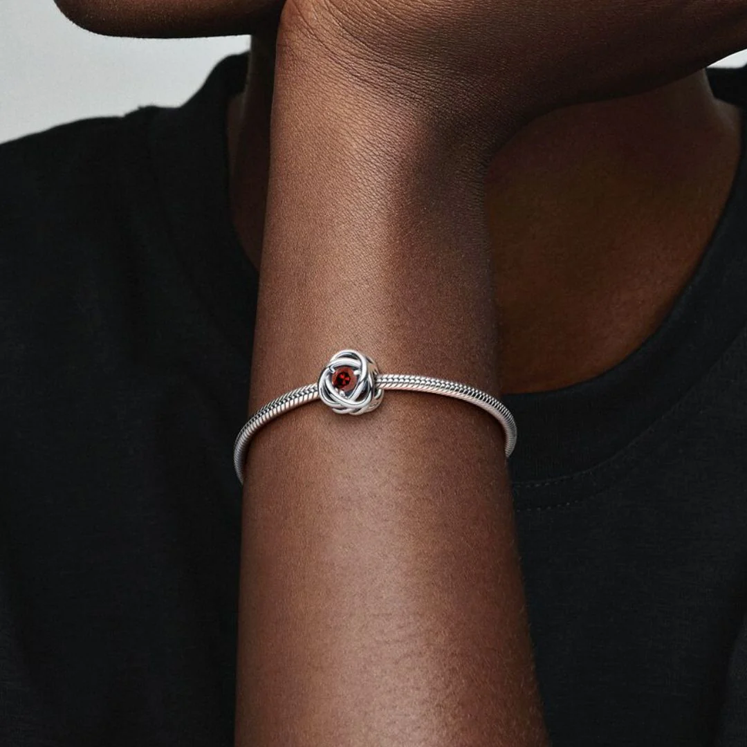 Pandora Moments Red Eternity Circle hela, hopea, 790065C06 - Image 4