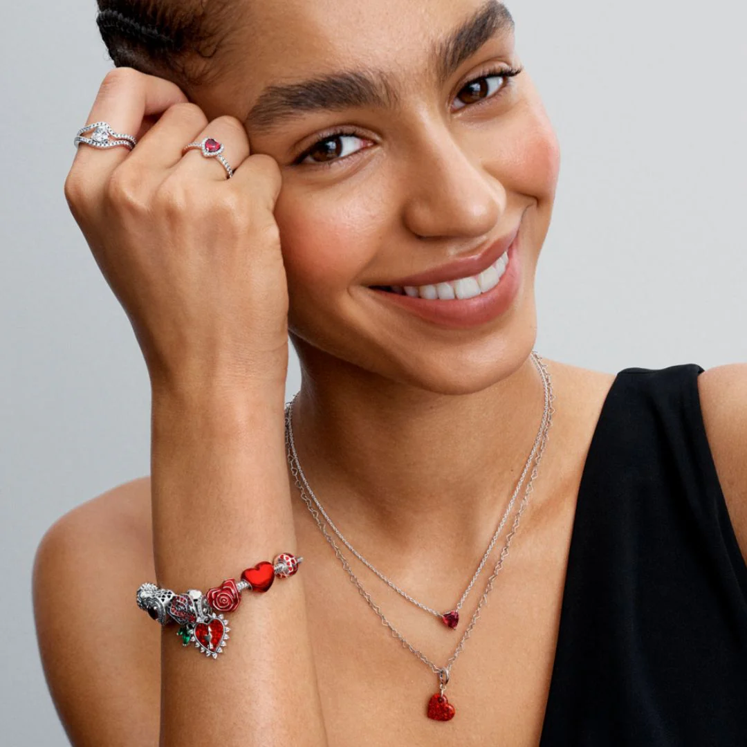 Pandora Moments Rose Heart hela, hopea, 793673C01 - Image 4