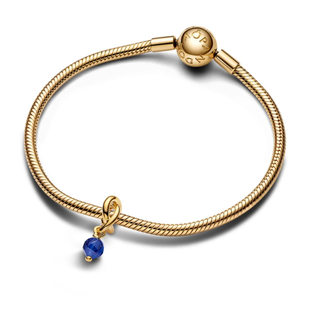 Pandora Moments September Blue Eternity Circle hela, keltakullattu, 763462C09 - Image 2