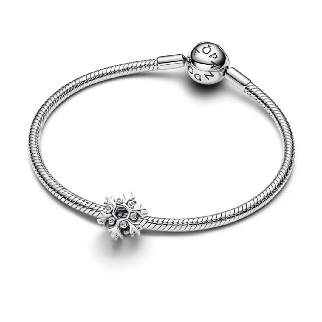 Pandora Moments Snowflake hela, hopea, 794249C01 - Image 3