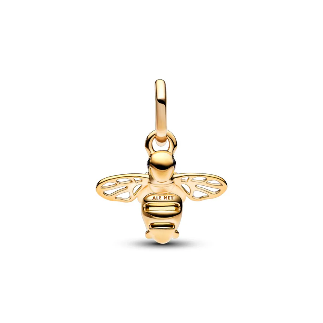 Pandora Moments Sparkling Bee Dangle hela, keltakullattu, 762672C01 - Image 2