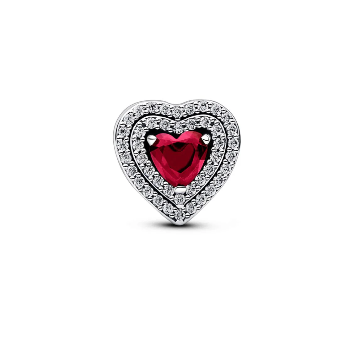 Pandora Moments Sparkling Levelled Hearts hela, hopea, 799218C02 - Image 2