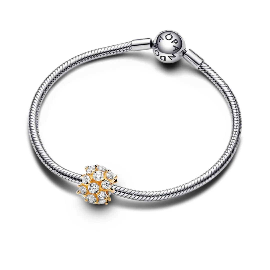 Pandora Moments Sparkling Round hela, keltakullattu, 763234C01 - Image 3