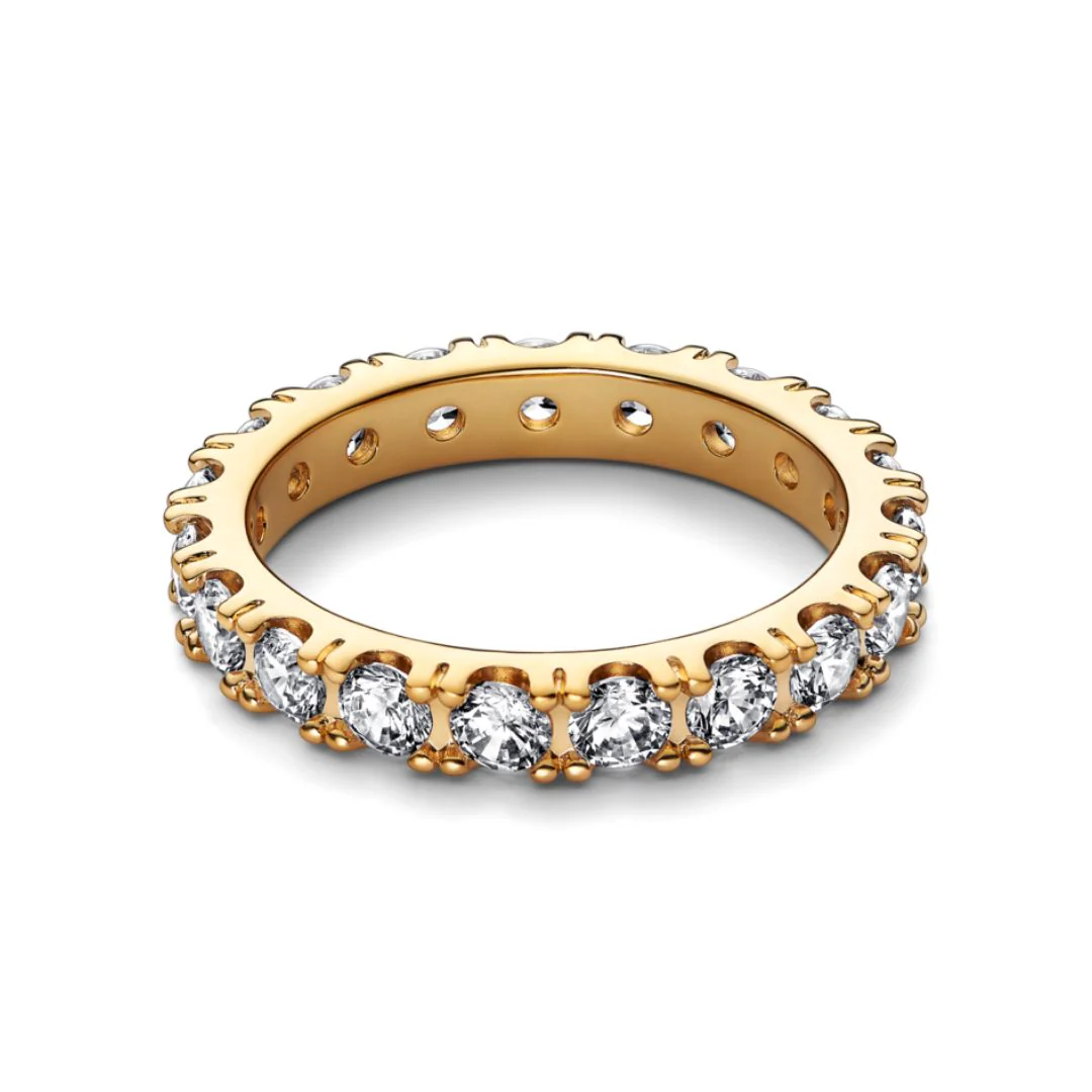 Pandora Sparkling Row Eternity sormus, keltakullattu, 160050C01 - Image 5