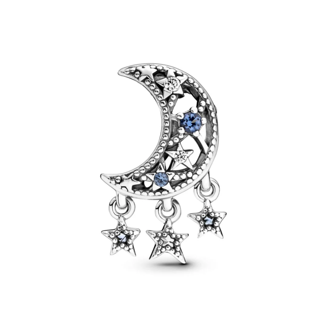 Pandora Moments Star & Crescent Moon hela, hopea, 799643C01 - Image 3