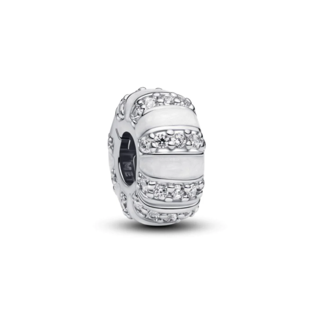 Pandora Moments Stones & Enamel lukkopala, hopea, 793785C01