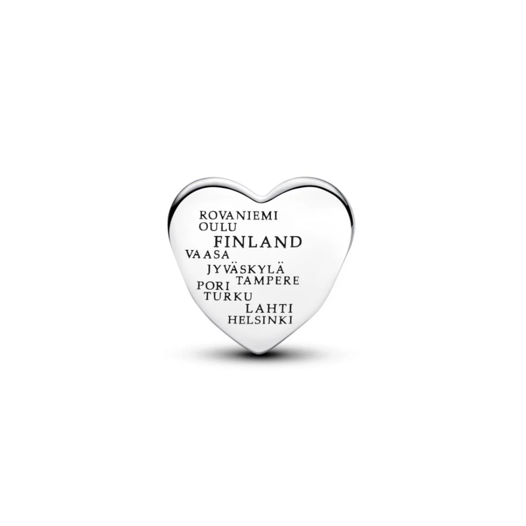 Pandora Moments Suomi sydänlippu hela, hopea, 792015C00 - Image 2