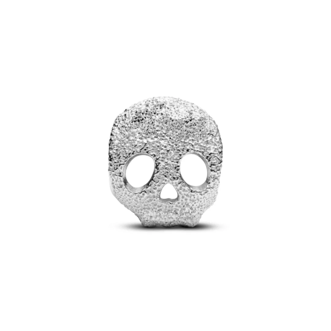 Pandora Moments Textured Skull mini hela, hopea, 794040C00 - Image 2