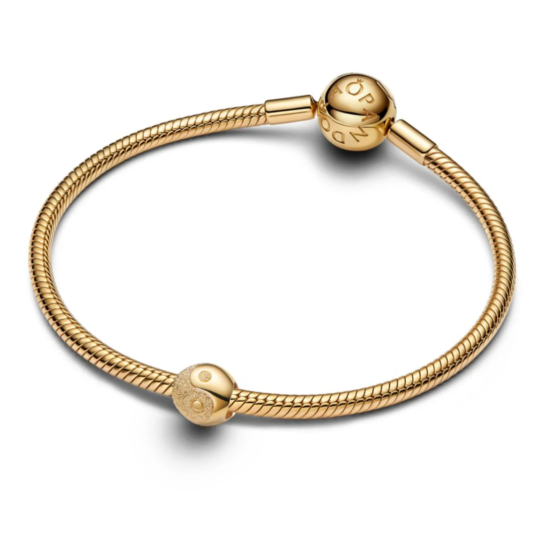 Pandora Moments Textured Yin and Yang mini hela, keltakullattu, 764045C00 - Image 3