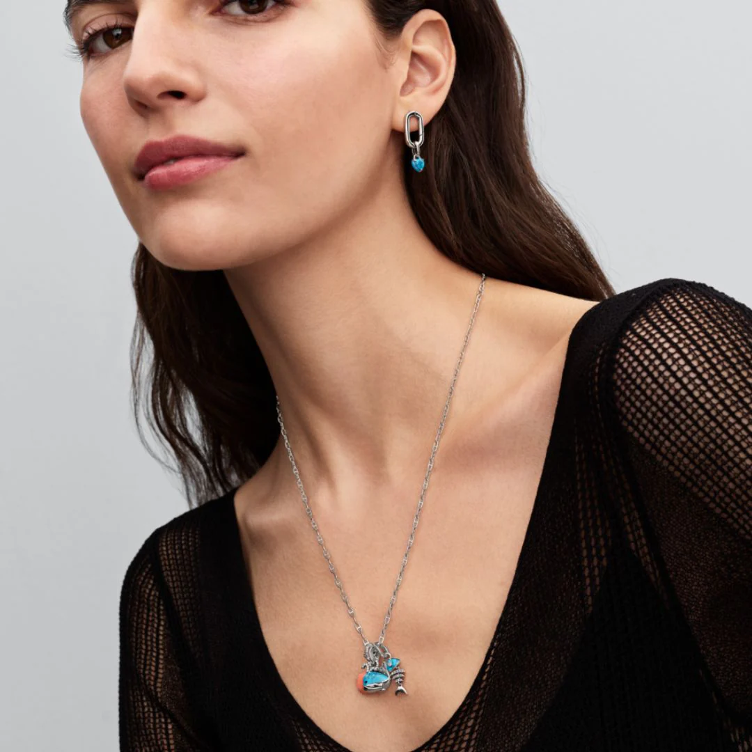 Pandora Moments Turquoise-coloured Fishbone hela, hopea, 793894C01 - Image 5