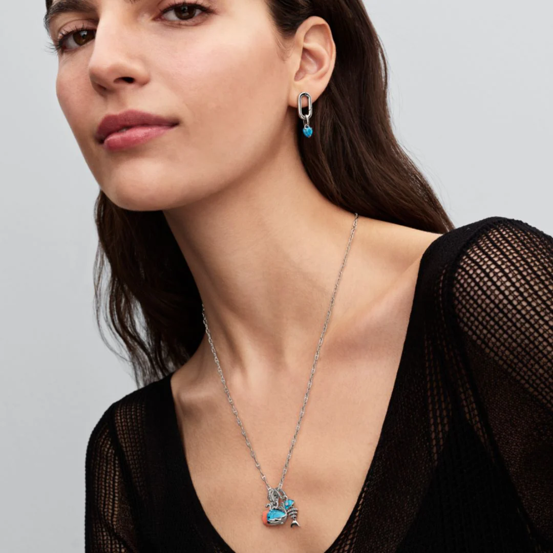 Pandora Moments Turquoise-coloured Whale hela, hopea, 793822C01 - Image 5