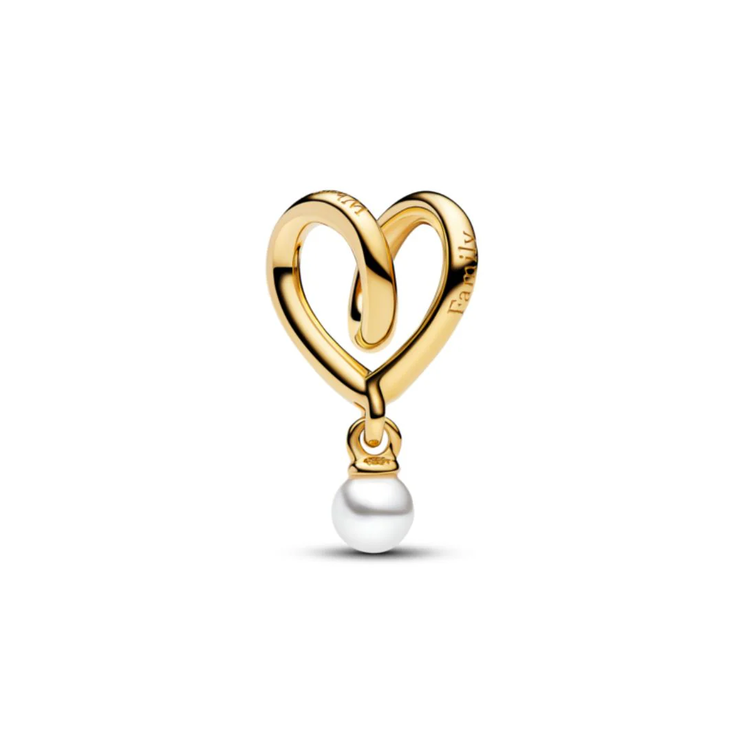 Pandora Moments Wrapped Heart hela, keltakullattu, 764138C01 - Image 2