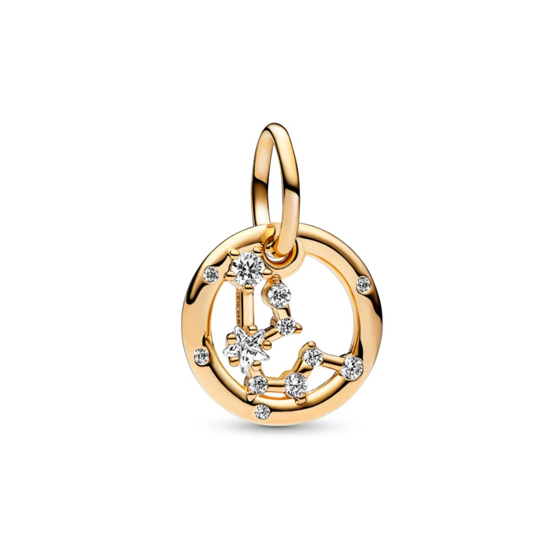 Pandora Moments Zodiac horoskooppihela, keltakullattu - Image 11