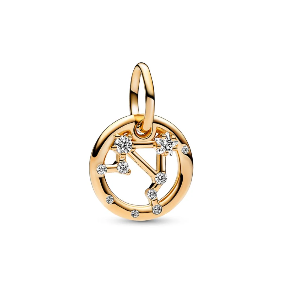 Pandora Moments Zodiac horoskooppihela, keltakullattu - Image 13