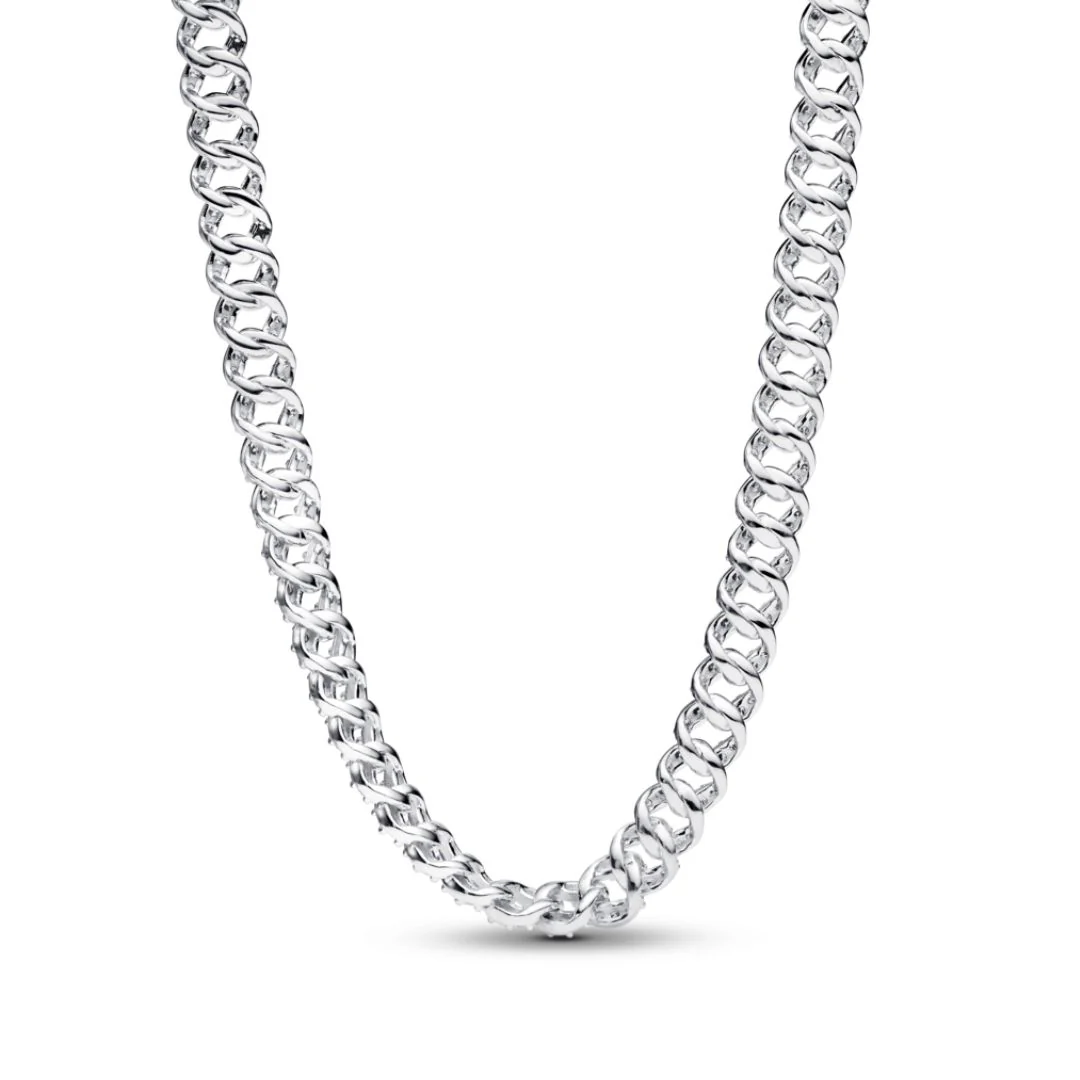 Pandora Timeless Pavé Cuban Chain kaulakoru, hopea, 393161C01-45 - Image 4
