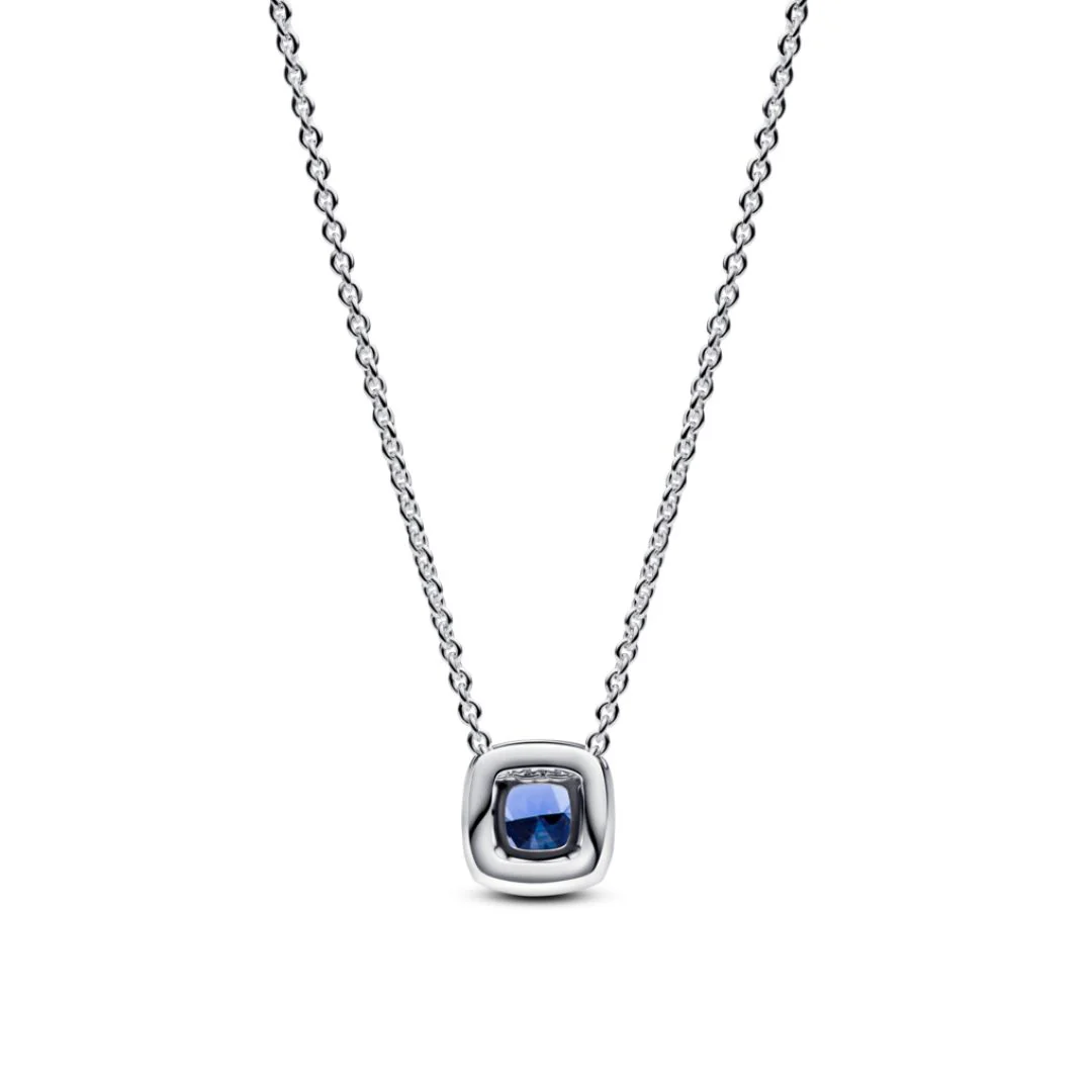 Pandora Timeless Sparkling Square Blue Halo Pendant kaulakoru, hopea, 393560C01-45 - Image 5