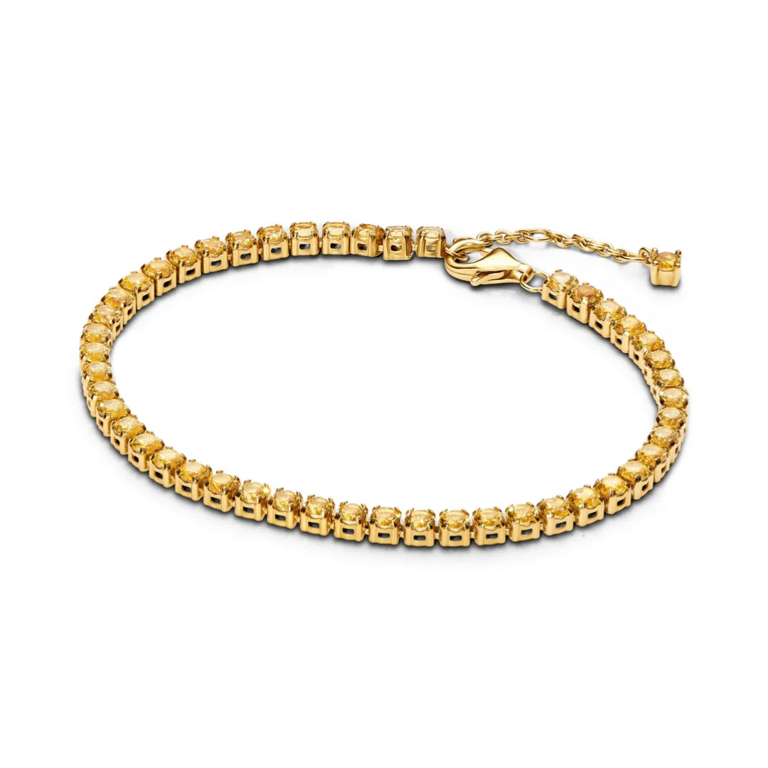 Pandora Timeless Sparkling Yellow Tennis rannekoru, keltakullattu, 561469C03