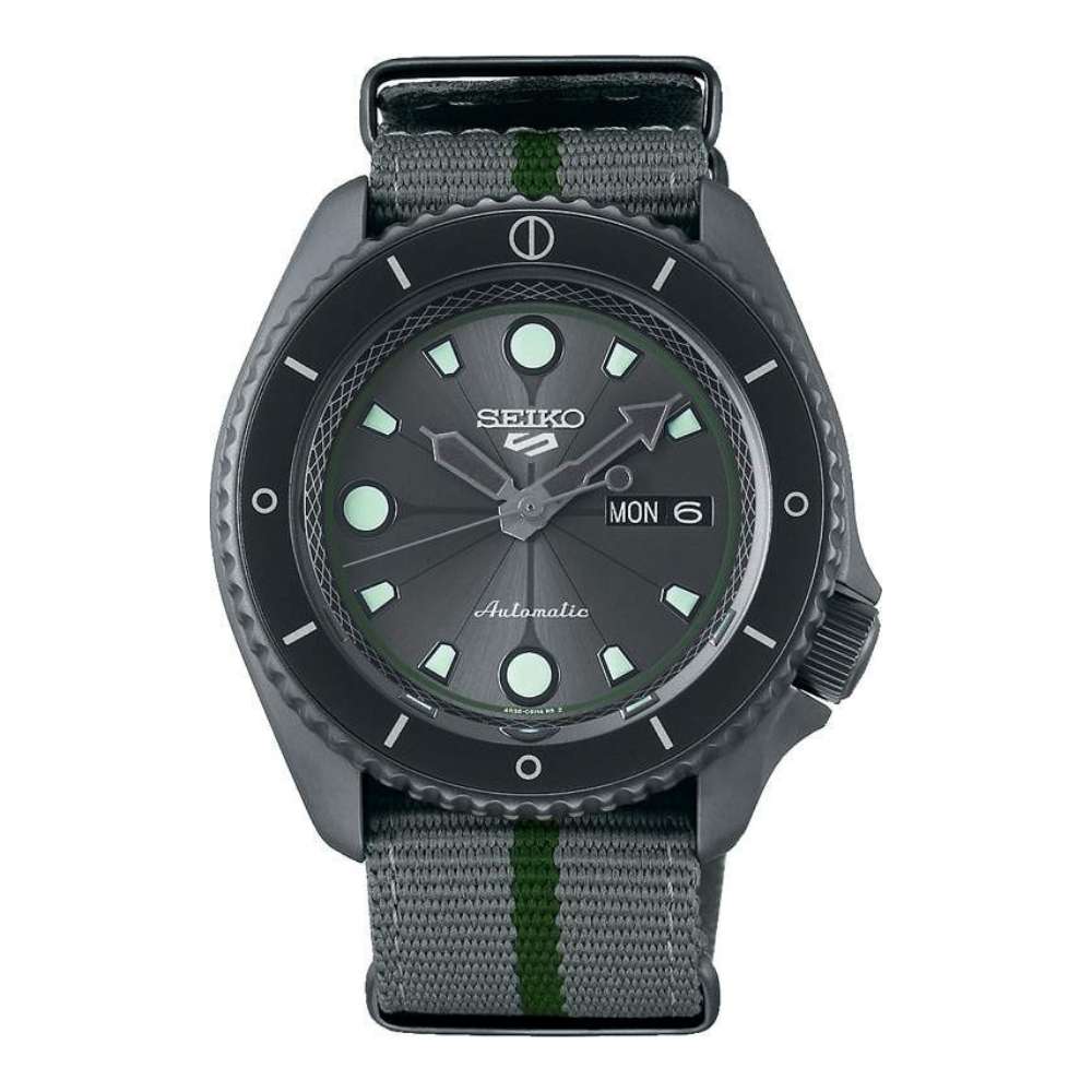 Seiko 5 Sports Naruto & Boruto Limited Edition, Shikamaru Nara SRPF75K1 rannekello