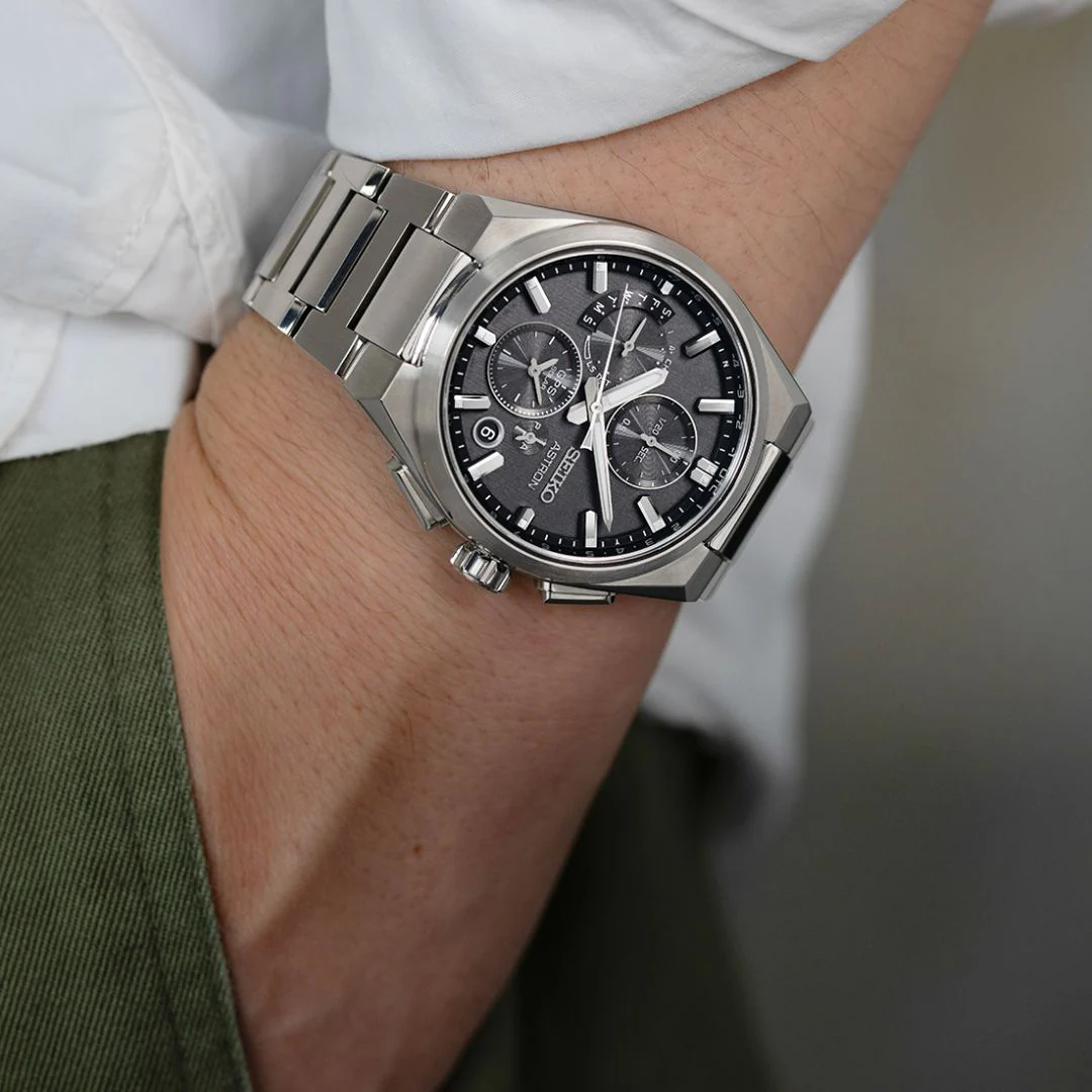Seiko Astron GPS Solar Dual-Time Chronograph rannekello, SSH163J1 - Image 2