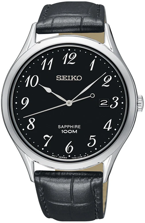 Seiko Dress SGEH77P1, miesten rannekello safiirilasilla