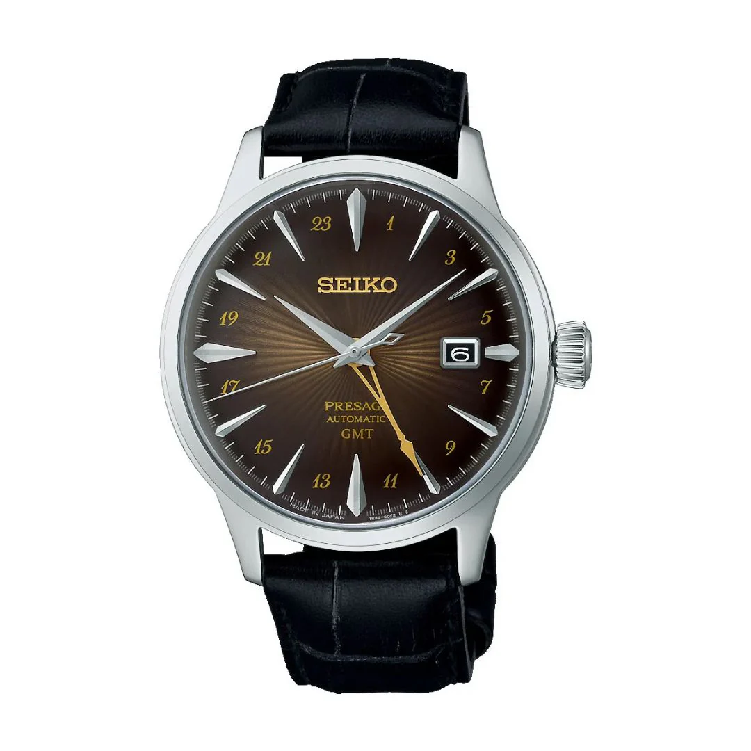 Seiko Presage Cocktail Time GMT Rusty Nail rannekello, SSK039J1
